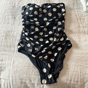 Never been worn JCrew Polka Dot one piece